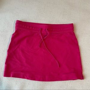 Pink mini skirt